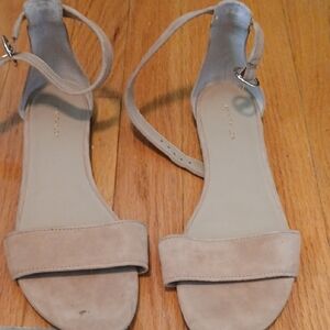 Ann Taylor Beige Strap Sandals
